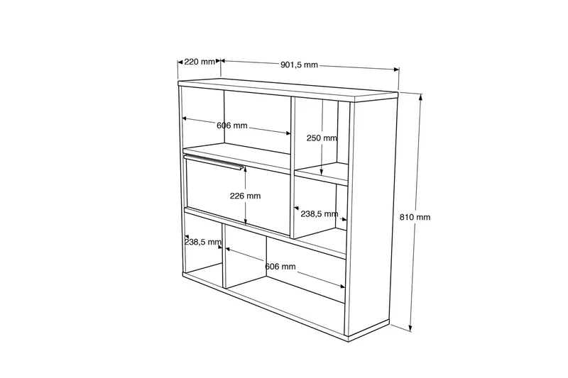 Liyakat Vägghylla 90,1 cm - Valnöt - Förvaring - Hylla - Vägghylla