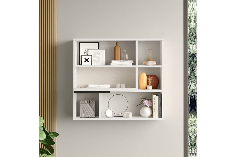 Liyakat Vägghylla 90,1 cm - Vit - Förvaring - Hylla - Vägghylla