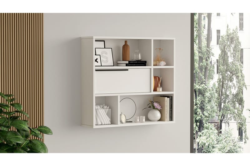 Liyakat Vägghylla 90,1 cm - Vit - Förvaring - Hylla - Vägghylla