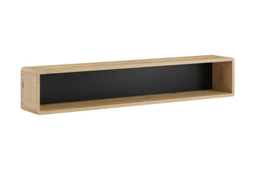 Louetta Vägghylla 150 cm - Brun/Svart - Förvaring - Hylla - Vägghylla
