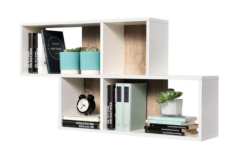 Matisse Vägghylla 100 cm, Vit/Ek