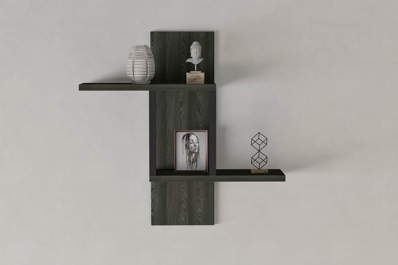 Meadows Vägghylla 20x40 cm 2-pack - Antracit - Förvaring - Hylla - Vägghylla