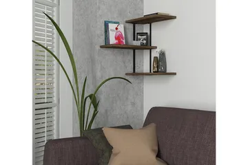 Mohed Vägghylla 45 cm - Brun/Svart - Förvaring - Hylla - Vägghylla