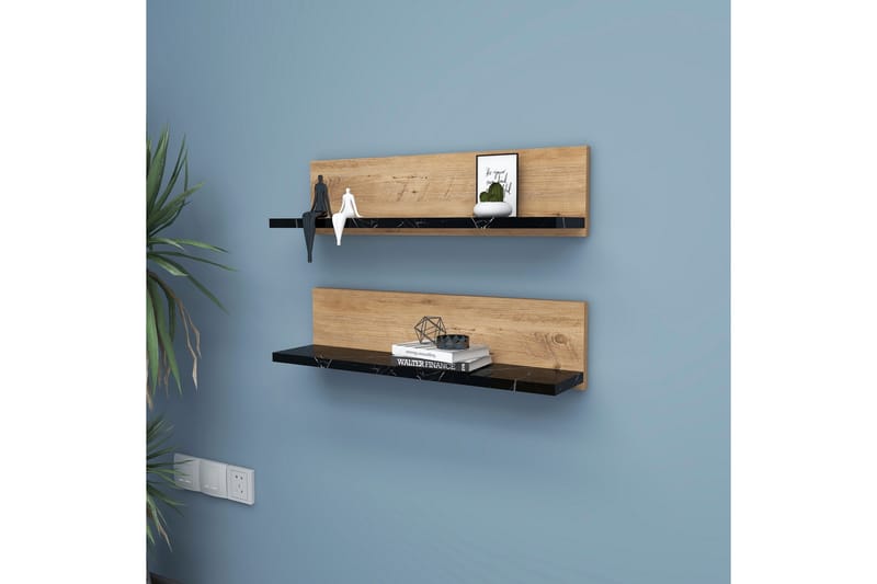Munni Vägghylla 60 cm - Svart - Förvaring - Hylla - Vägghylla