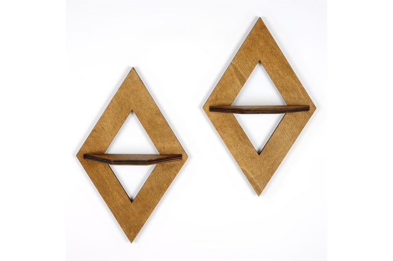 Nagaji Vägghylla 38 cm - Valnöt - Förvaring - Hylla - Vägghylla