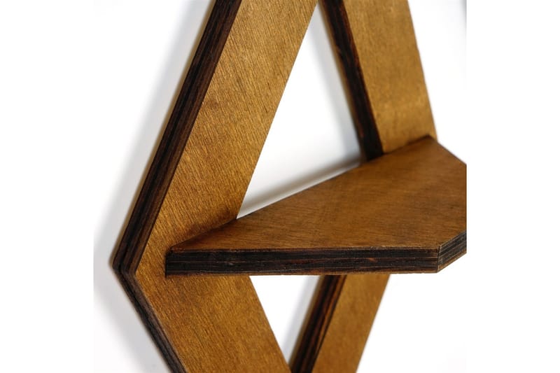 Nagaji Vägghylla 38 cm - Valnöt - Förvaring - Hylla - Vägghylla