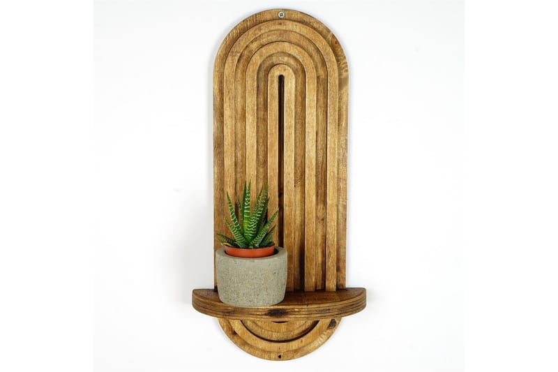 Nagaji Vägghylla 40 cm - Valnöt - Förvaring - Hylla - Vägghylla