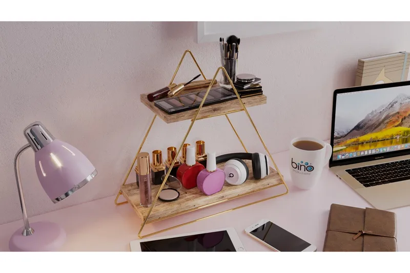 Naomasa Vägghylla 38 cm - Brun/Guld - Förvaring - Hylla - Vägghylla