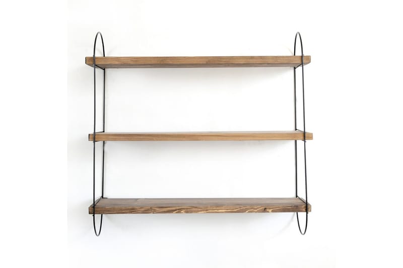 Nealhouse Vägghylla 60 cm - Valnöt/Svart - Förvaring - Hylla - Vägghylla