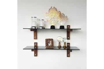 Nelams Vägghylla 85 cm - Valnöt - Förvaring - Hylla - Vägghylla