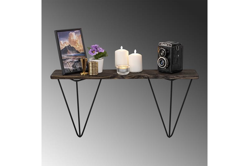 Neubs Vägghylla 15x60 cm - Svart/Valnöt - Förvaring - Hylla - Vägghylla