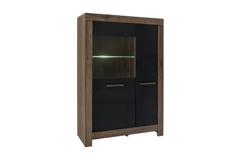 Olender Skåp 101x149 cm, Trä/Natur/Svart