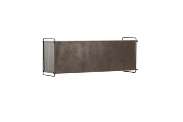 Paris Vägghylla 122x35 cm i Trä med Metallram - Brun - Förvaring - Hylla - Vägghylla