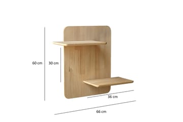 Pictou Vägghylla 66 cm - Ek - Förvaring - Hylla - Vägghylla