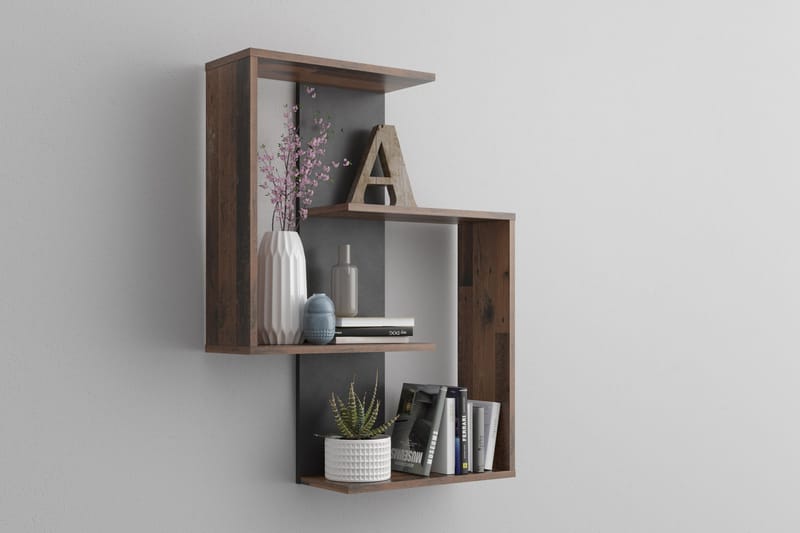 Prabhat Vägghylla 44 cm - Brun - Förvaring - Hylla - Vägghylla