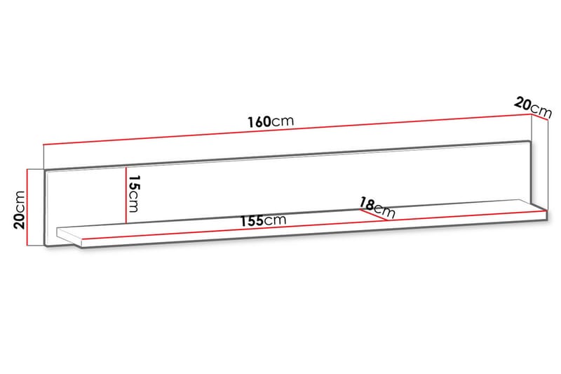 Prowansja Vägghylla Vit|Natur - Förvaring - Hylla - Vägghylla