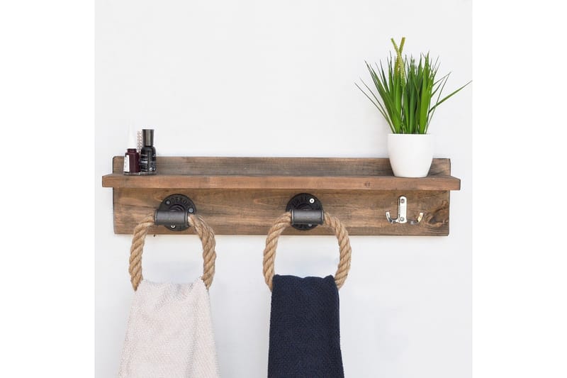 Pukkuri Förvaringsmöbel 60 cm - Brun - Förvaring - Klädförvaring - Klädhängare - Kroklist & Klädkrokar