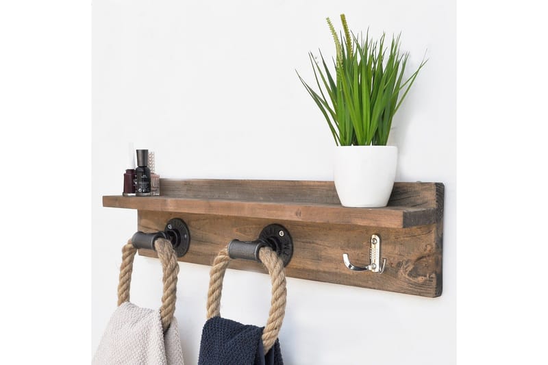 Pukkuri Förvaringsmöbel 60 cm - Brun - Förvaring - Klädförvaring - Klädhängare - Kroklist & Klädkrokar