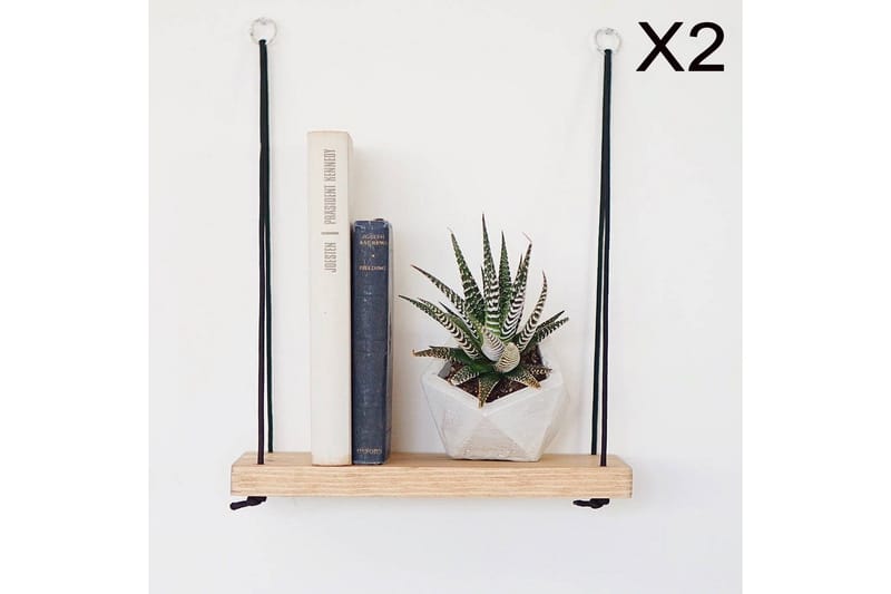 Pukkuri Vägghylla 40 cm - Brun - Förvaring - Hylla - Vägghylla