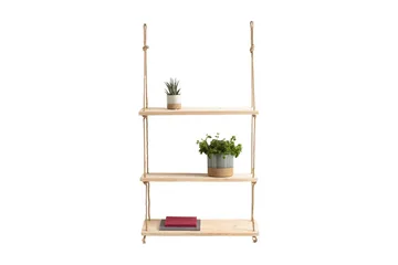 Pukkuri Vägghylla 40 cm - Brun - Förvaring - Hylla - Vägghylla