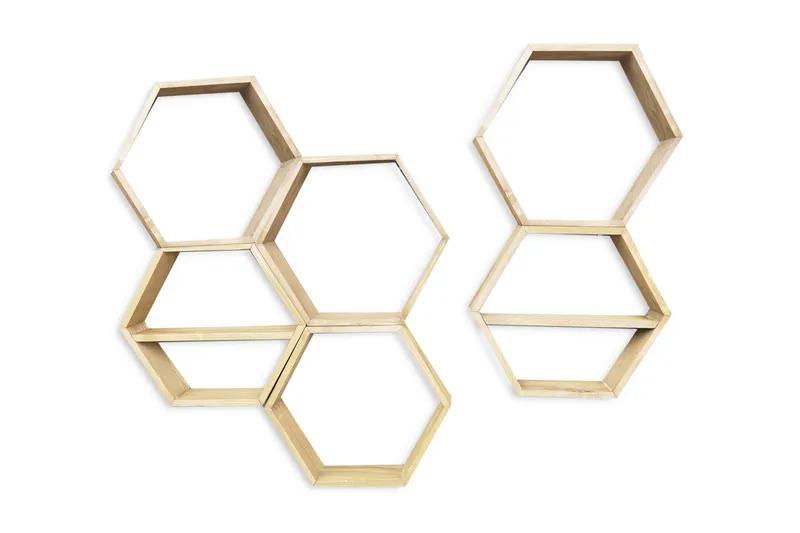 Pukkuri Vägghylla 42 cm, Brun