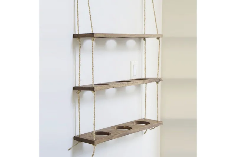 Pukkuri Vägghylla 60 cm, Brun