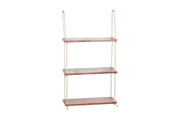 Pukkuri Vägghylla 60x13 cm i Mörkt Trä - Brun - Förvaring - Hylla - Vägghylla