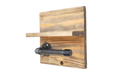 Pukkuri Pappershållare 14 cm - Brun/Svart - Hus & renovering - Kök & bad - Badrum - Badrumstillbehör - Toalettpappershållare