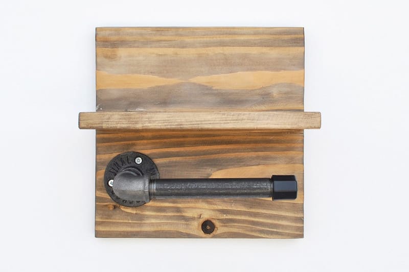 Pukkuri Pappershållare 14 cm - Brun/Svart - Hus & renovering - Kök & bad - Badrum - Badrumstillbehör - Toalettpappershållare