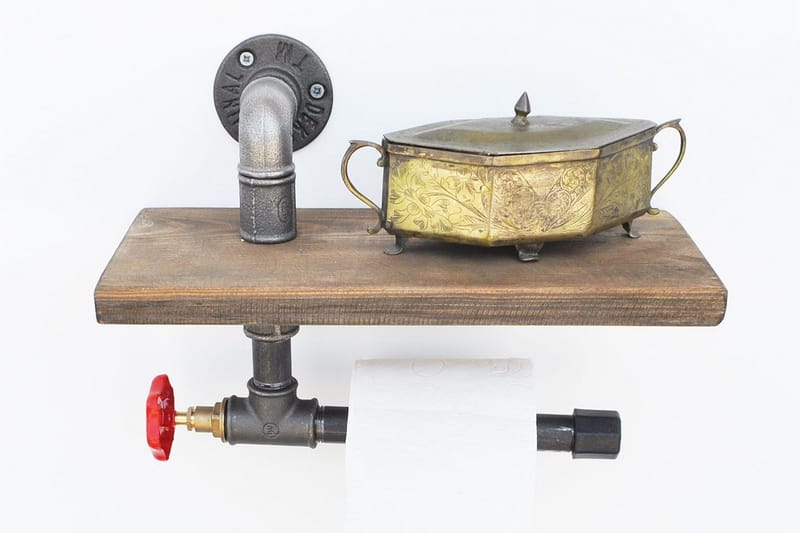 Pukkuri Pappershållare 31 cm - Brun/Svart - Hushåll - Matlagning & Bakning - Köksredskap & kökstillbehör