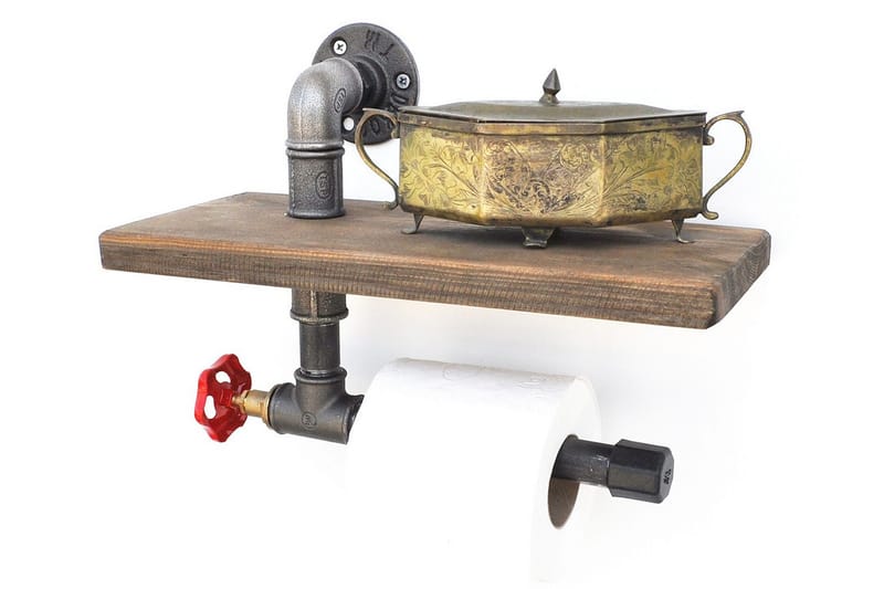 Pukkuri Pappershållare 31 cm - Brun/Svart - Hushåll - Matlagning & Bakning - Köksredskap & kökstillbehör