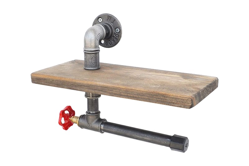 Pukkuri Pappershållare 31 cm, Brun/Svart