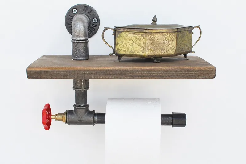 Pukkuri Pappershållare 31 cm - Brun/Svart - Hushåll - Matlagning & Bakning - Köksredskap & kökstillbehör