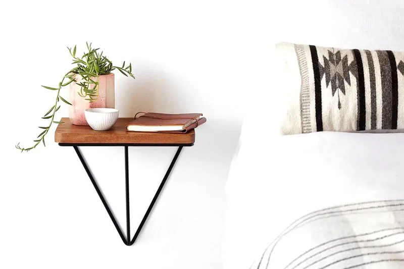 Pukkuri Pappershållare med Hylla 33 cm - Brun/Svart - Förvaring - Hylla - Vägghylla