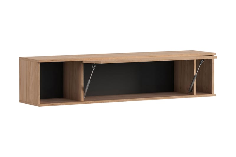 Querty Vägghylla 135x30x30 cm - Svart - Förvaring - Hylla - Vägghylla