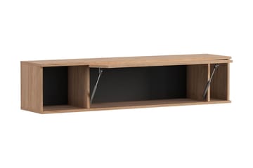 Querty Vägghylla 135x30x30 cm - Svart - Förvaring - Hylla - Vägghylla