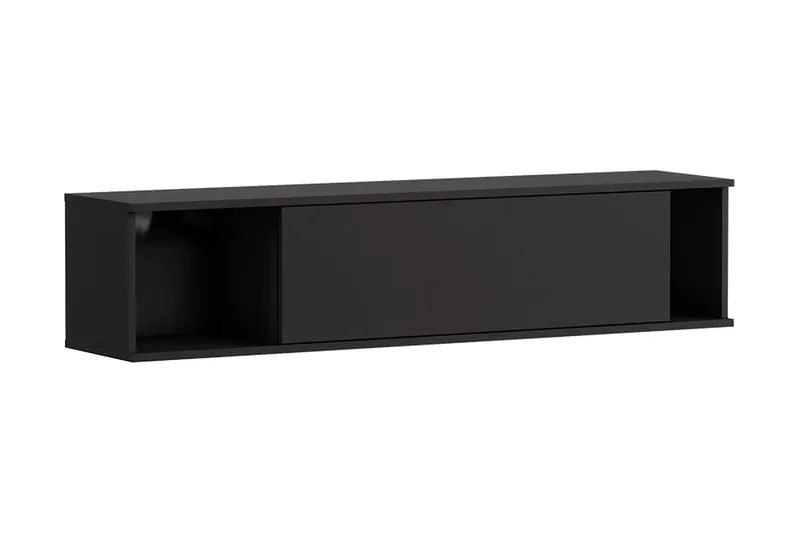 Querty Vägghylla 135x30x30 cm, Svart