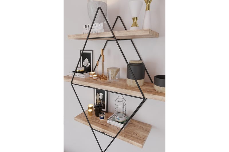 Rambabu Vägghylla 70 cm - Guld/Svart - Förvaring - Hylla - Vägghylla