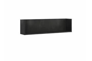 Rathmore Vägghylla 102x27 cm i Mörkt Trä - Svart - Förvaring - Hylla - Vägghylla