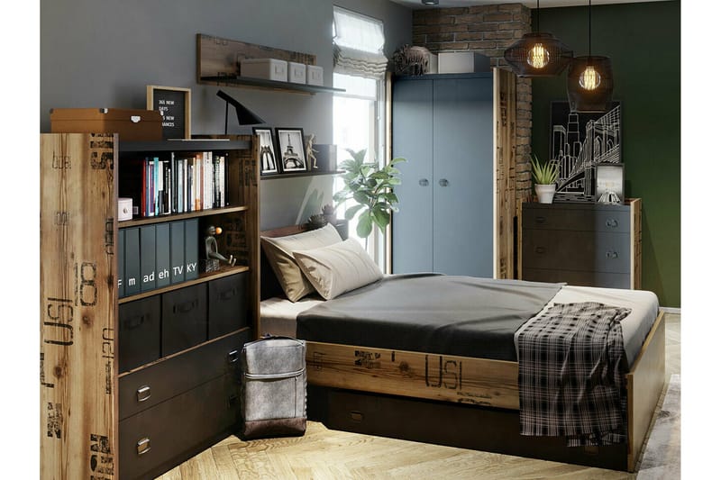 Rathmore Vägghylla 110x22 cm - Grå - Förvaring - Hylla - Vägghylla