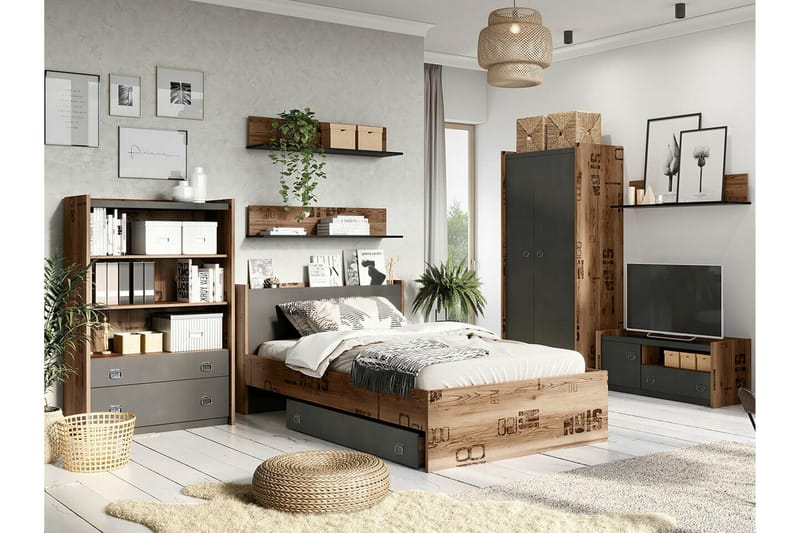 Rathmore Vägghylla 110x22 cm - Grå - Förvaring - Hylla - Vägghylla