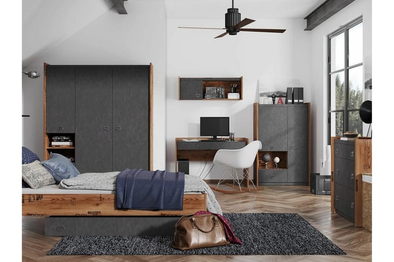 Rathmore Vägghylla 110x28 cm - Grå - Förvaring - Hylla - Vägghylla