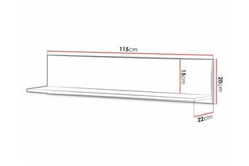 Rathmore Vägghylla 115x22 cm - Förvaring - Hylla - Vägghylla