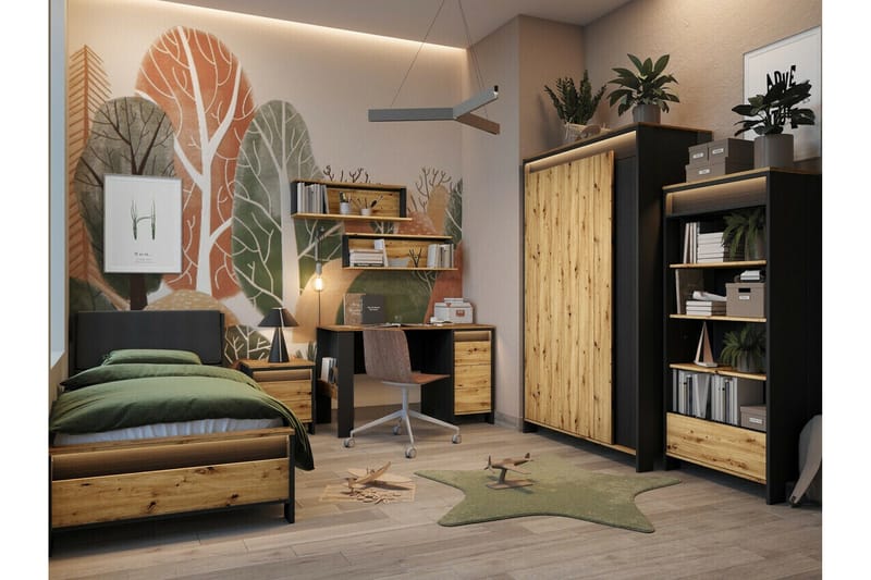 Rathmore Vägghylla 92x22 cm - Svart - Förvaring - Hylla - Vägghylla