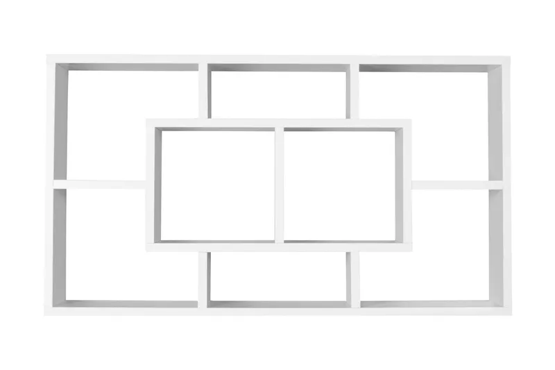 Rhosgoch Vägghylla - Vit - Förvaring - Hylla - Vägghylla