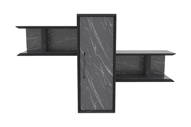 Rinorea Vägghylla 118,6x51,8 cm, Svart