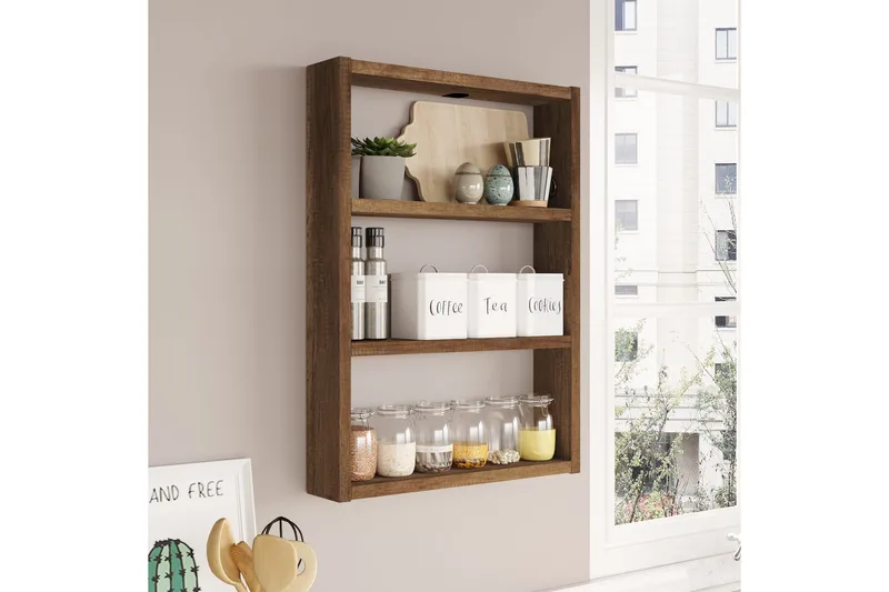 Rinorea Vägghylla 43,2x60 cm, Beige