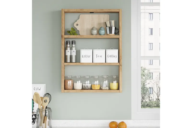 Rinorea Vägghylla 43,2x60 cm - Grön - Förvaring - Hylla - Vägghylla