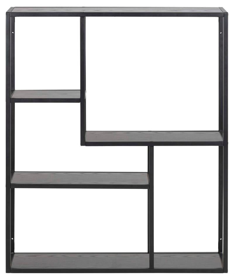 Vägghylla Seaford 75x20x91 cm - svart - Förvaring - Hylla - Vägghylla