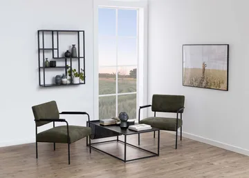 Vägghylla Seaford 75x20x91 cm - svart - Förvaring - Hylla - Vägghylla